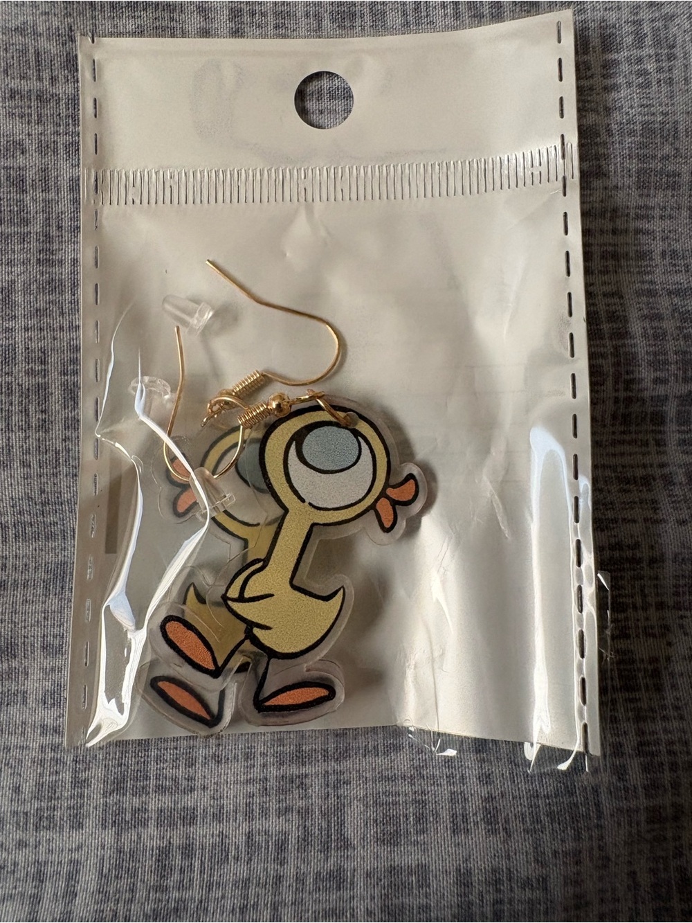 The Duckling Gets a Cookie  Character Earrings